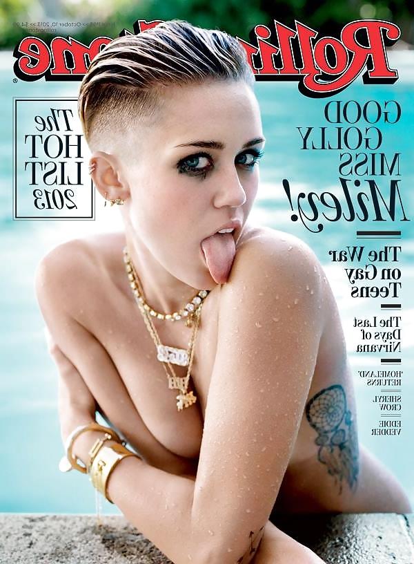 4P Miley Cyrus Topless In Rolling Stone Magazine!