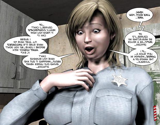 16P Cartoons Sex attack of mature chubby cop