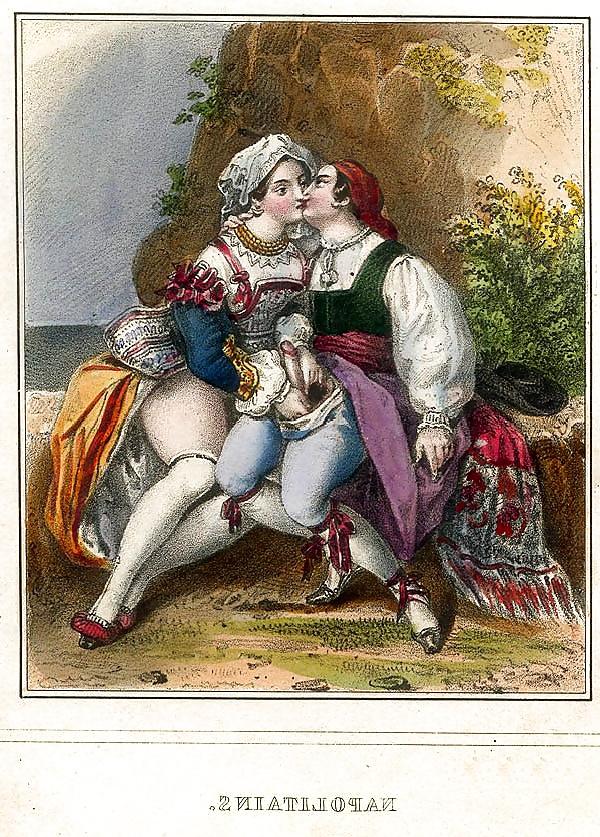 13P Them. Drawn Porn Art 25.1 - Sex Around the World in 1835