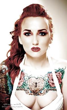 15P Hot Inked Goddess Skyeann Gigilo