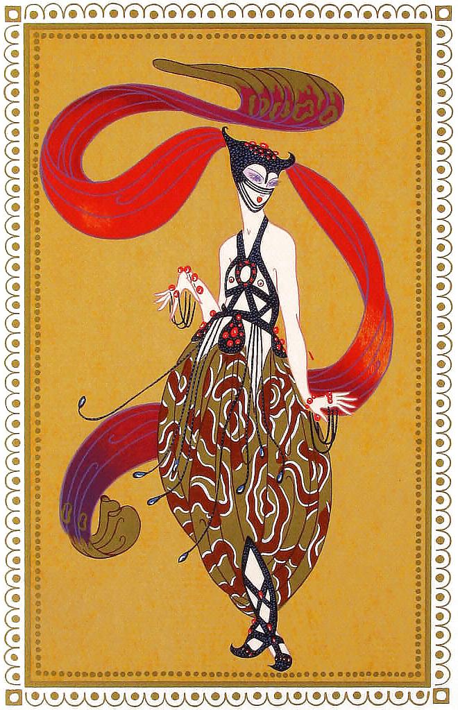 25P Drawn EroPorn Art 85 - Romain de Tirtoff aka Erte