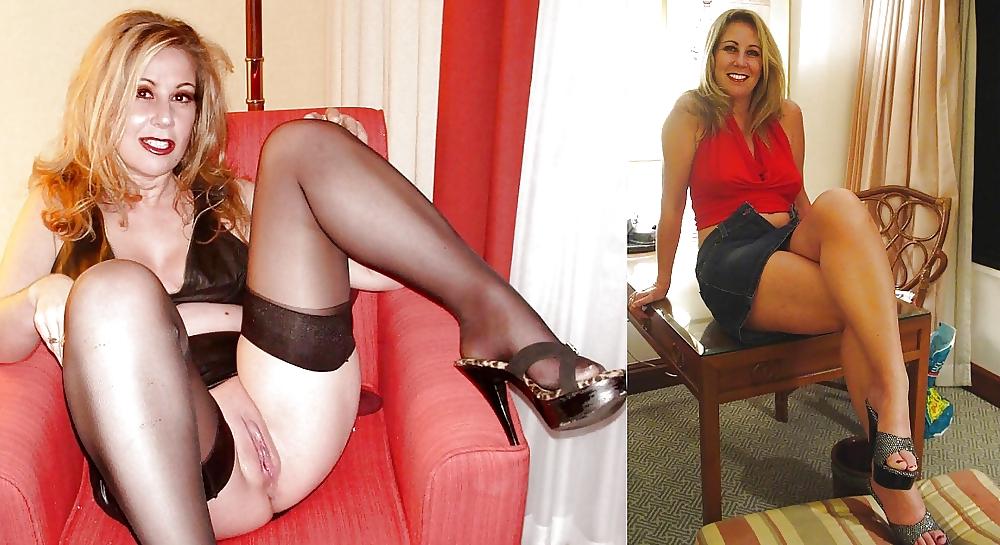 25P Real amateurs dressed an undressed set 2