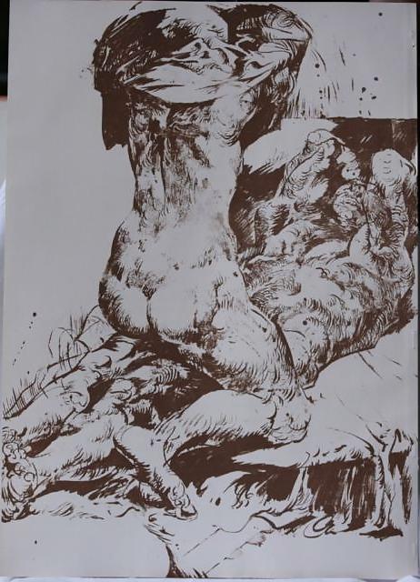 25P Painted EroPorn Art 132 - Willi Sitte
