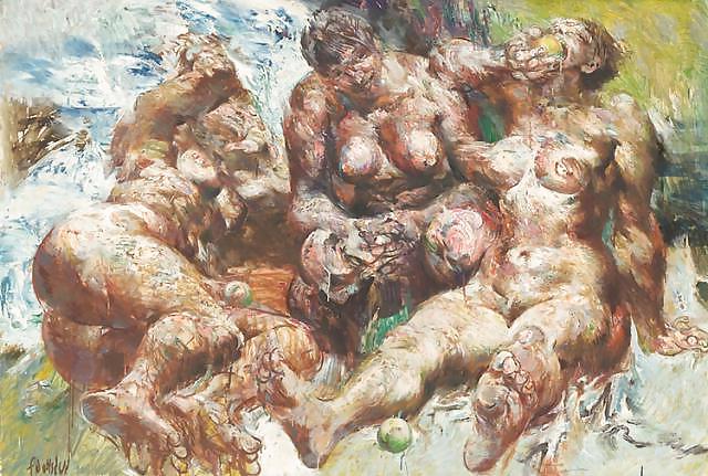25P Painted EroPorn Art 132 - Willi Sitte