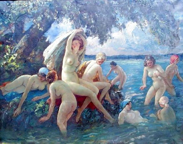 25P Painted EroPorn Art 122 - Janos Czencz (1885 - 1960)