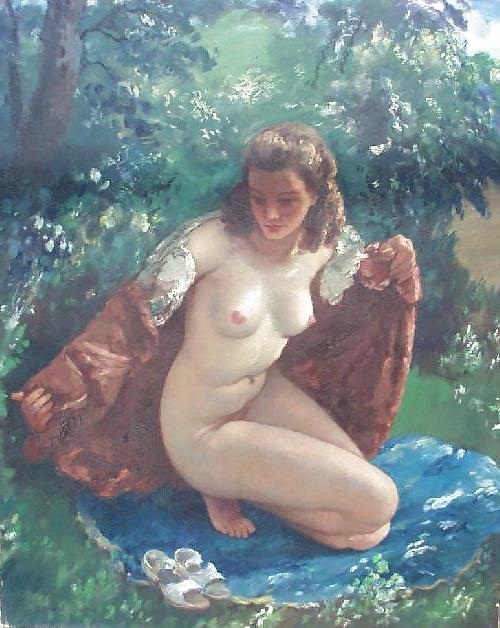 25P Painted EroPorn Art 122 - Janos Czencz (1885 - 1960)