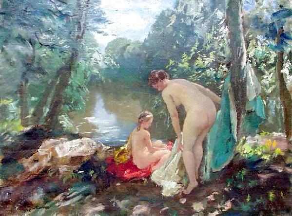 25P Painted EroPorn Art 122 - Janos Czencz (1885 - 1960)