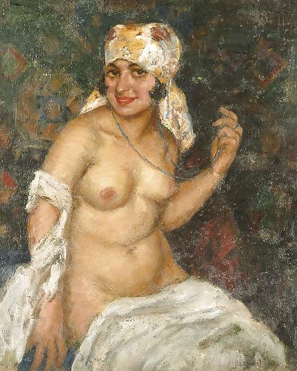 25P Painted EroPorn Art 122 - Janos Czencz (1885 - 1960)