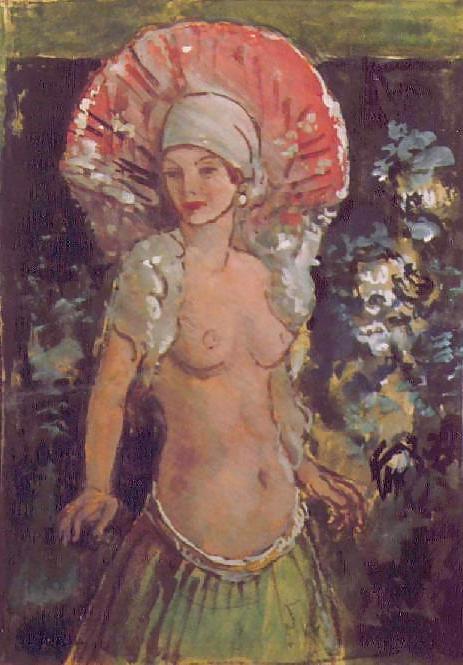 25P Painted EroPorn Art 122 - Janos Czencz (1885 - 1960)