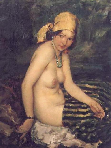 25P Painted EroPorn Art 122 - Janos Czencz (1885 - 1960)