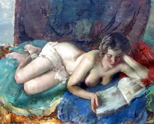 25P Painted EroPorn Art 122 - Janos Czencz (1885 - 1960)