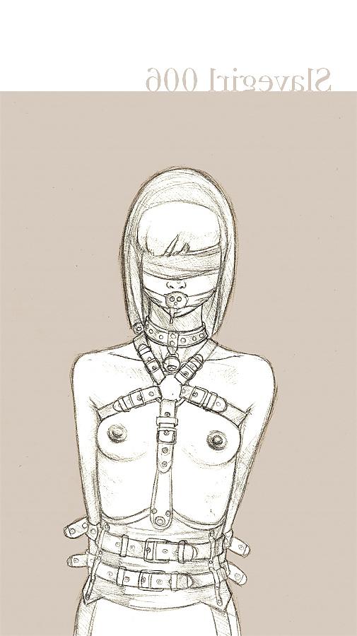 14P Hentai Kitty crafts gorgeous hand drawn BDSM artworks