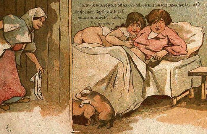 25P Them. Drawn Porn Art 28 -  Russian Postcards 8