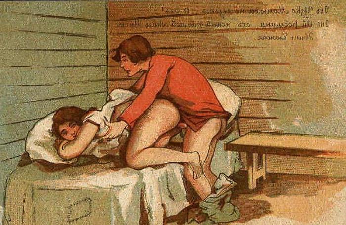 25P Them. Drawn Porn Art 28 -  Russian Postcards 8