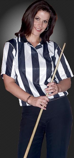 18P Michaela Tapp snooker referee Fakes and real mix