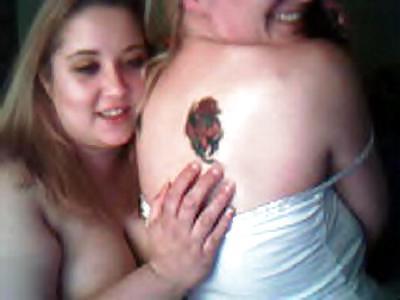 25P Topless Girlfriends Flashing on Webcam