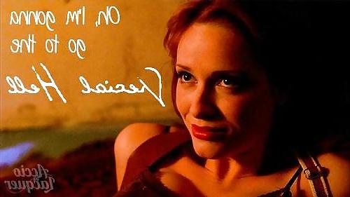 25P Christina Hendricks - Redheaded Goddess