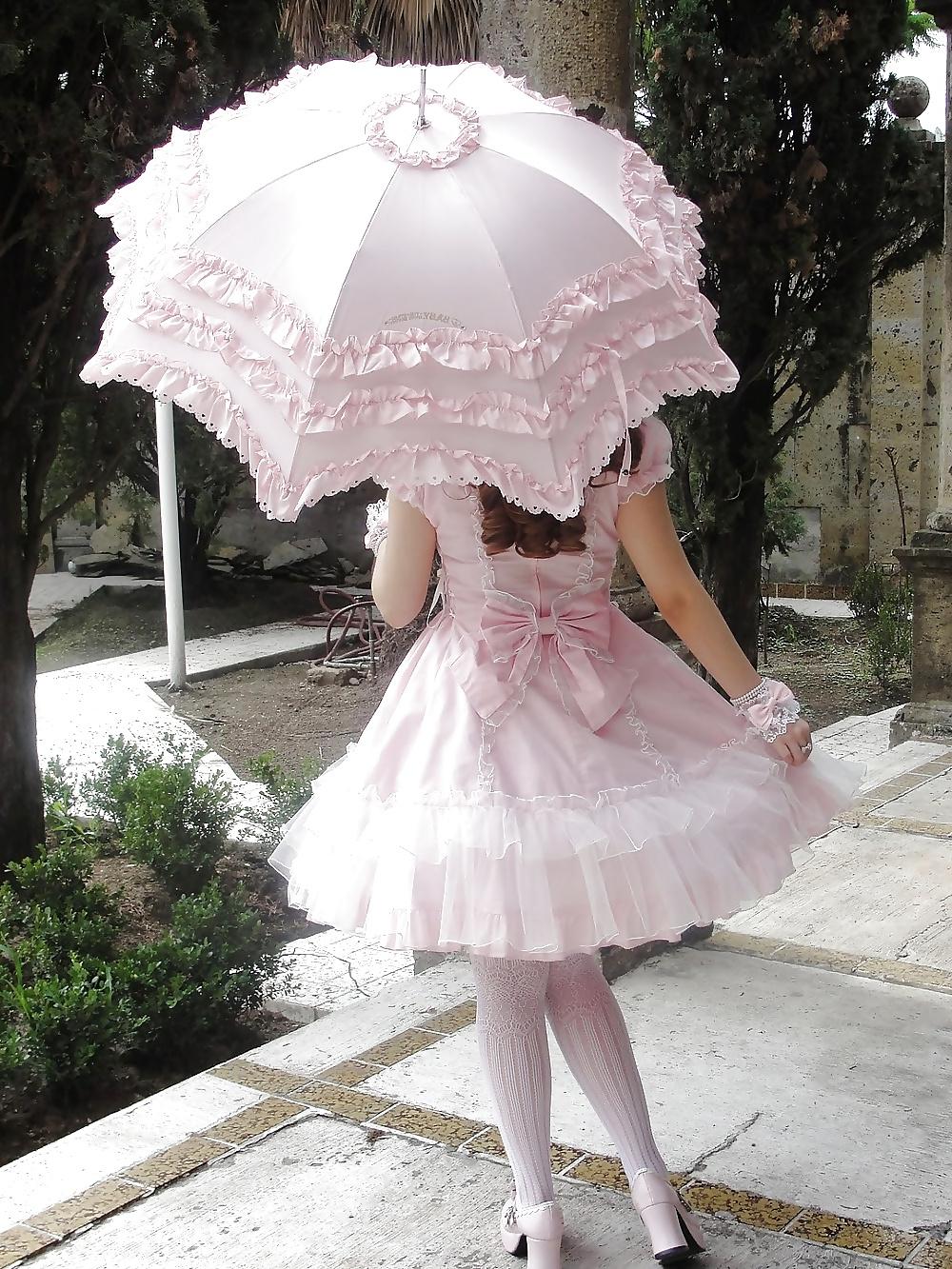 12P White sissy bride 