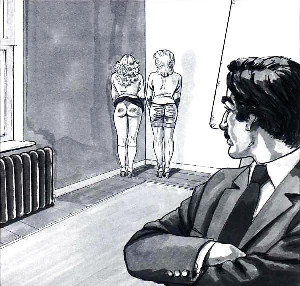 19P Spanked Schoolgirls (Art Mix )