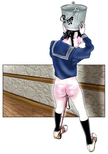 19P Spanked Schoolgirls (Art Mix )