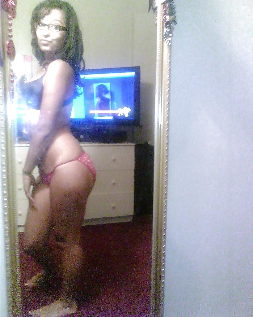 13P Cute Latina With Ass Wearing Glasses 