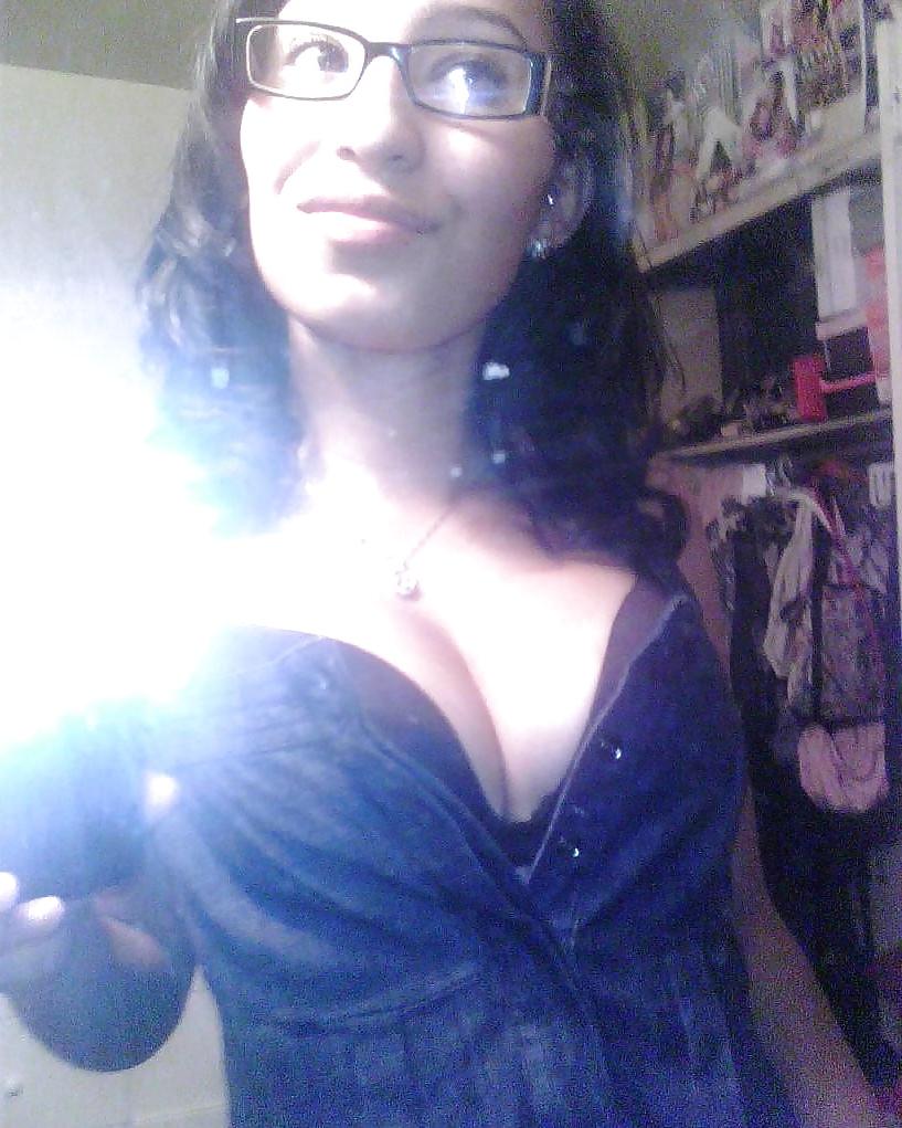 13P Cute Latina With Ass Wearing Glasses 
