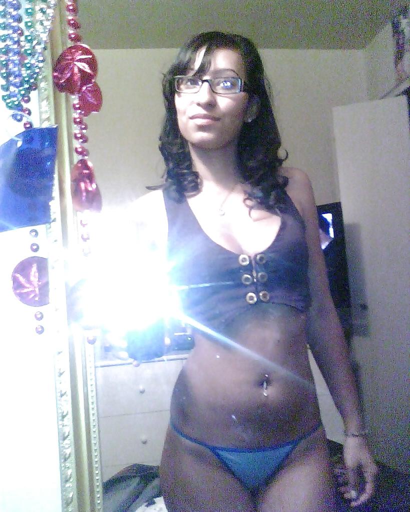 13P Cute Latina With Ass Wearing Glasses 