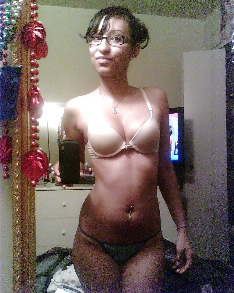 13P Cute Latina With Ass Wearing Glasses 