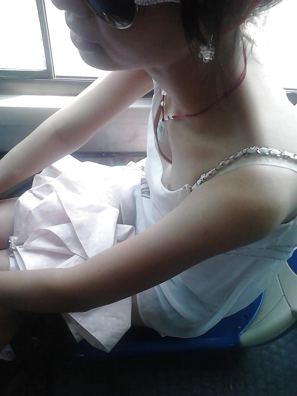 11P Pretty chinese girl in public