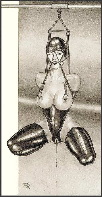 25P Bizarre B&W Latex Art