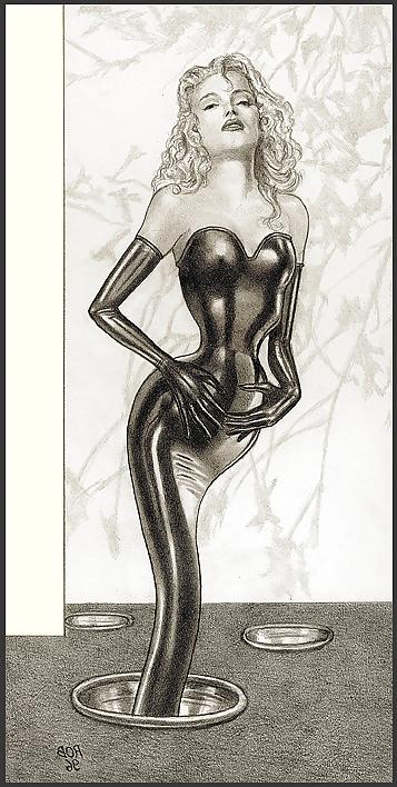 25P Bizarre B&W Latex Art