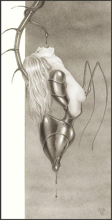 25P Bizarre B&W Latex Art