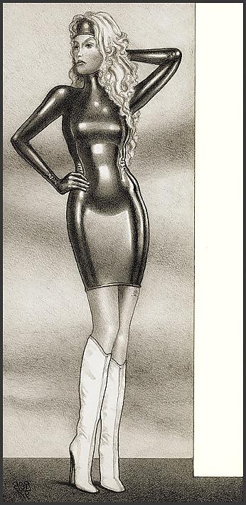 25P Bizarre B&W Latex Art