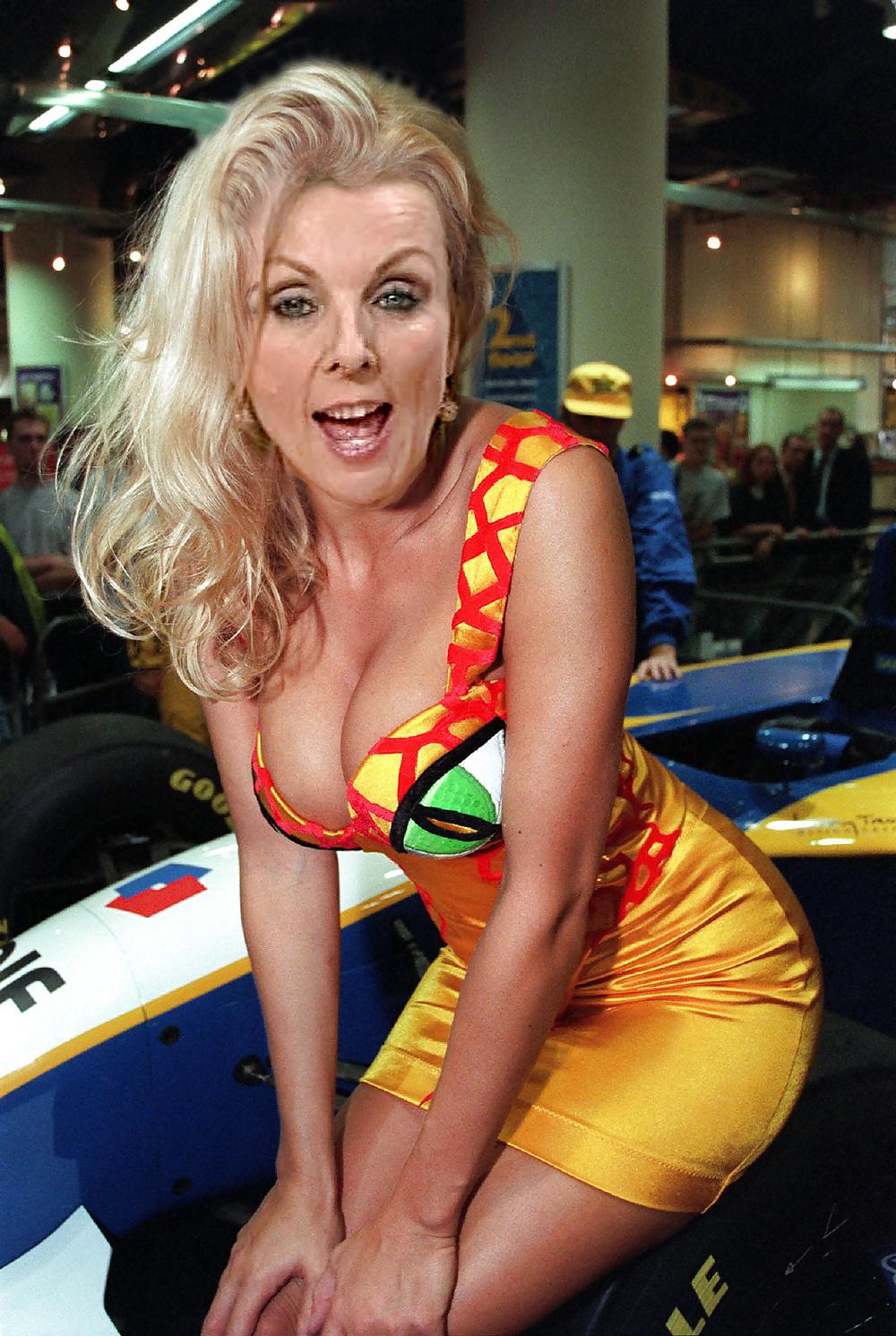 24P UK CELEB FAKES ANNE DAVIES 5 TV NEWS READER PRESENTER BBC