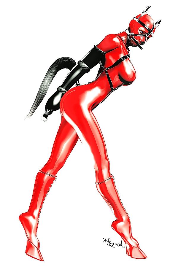 25P 3D Bondage Latex Art