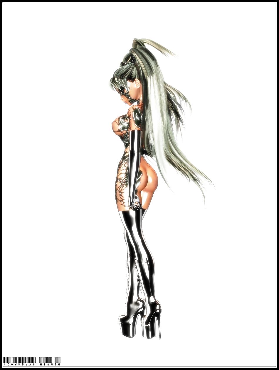 25P 3D Bondage Latex Art