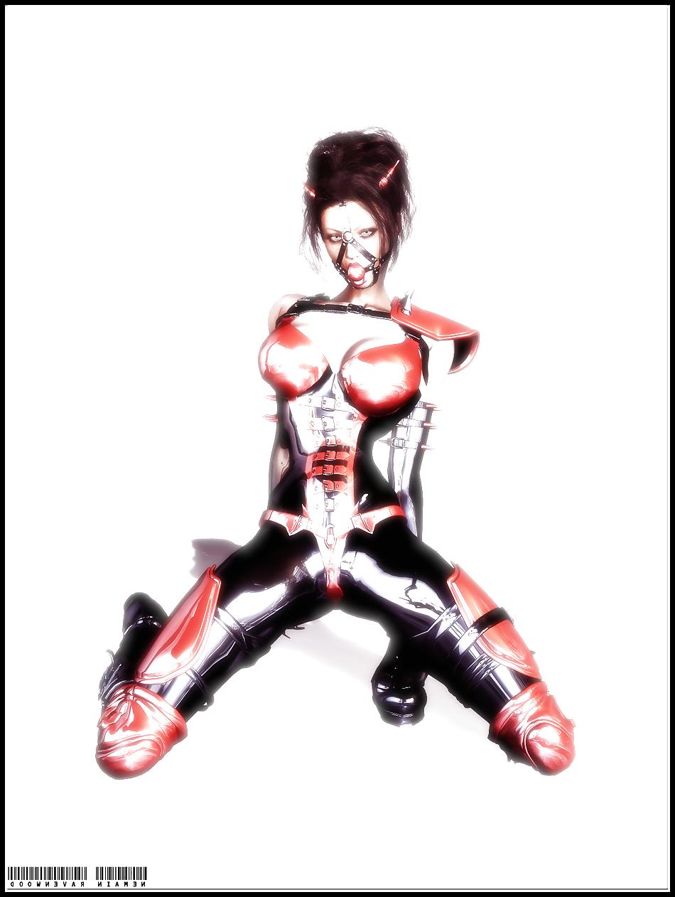 25P 3D Bondage Latex Art