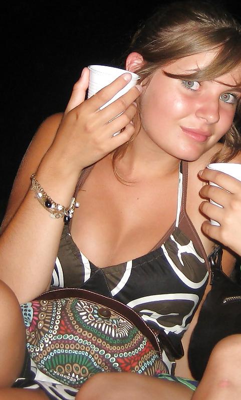 25P Cute teen with big tits