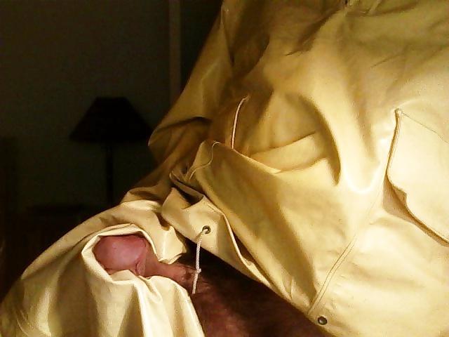 10P Playing with my old pvc oilskins