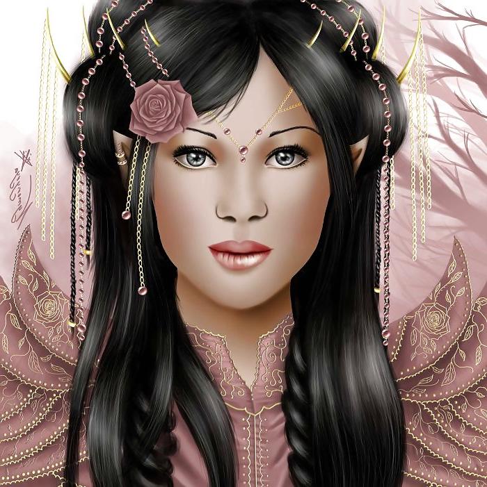 25P Erotic fatasy art 5 portraits