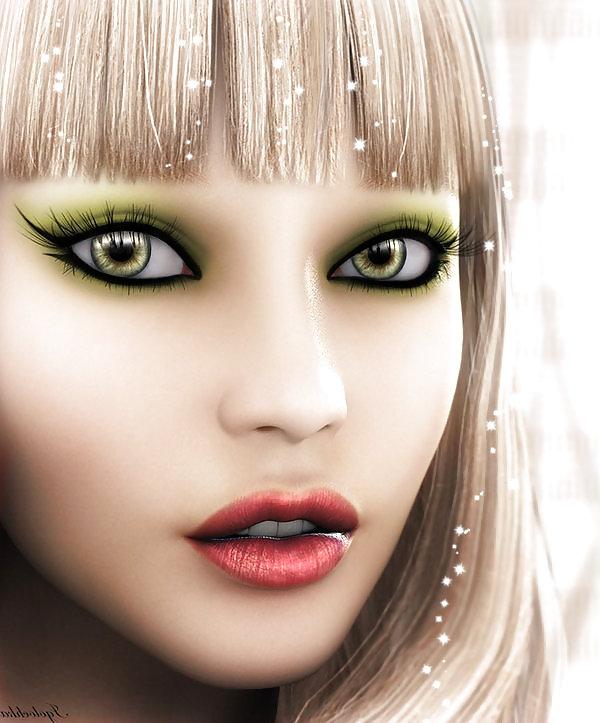 25P Erotic fatasy art 5 portraits