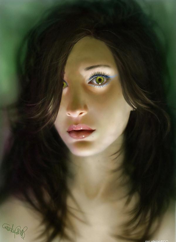 25P Erotic fatasy art 5 portraits