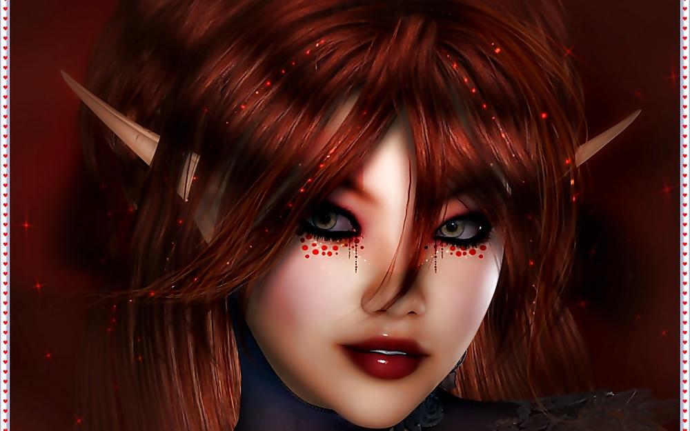 25P Erotic fatasy art 5 portraits