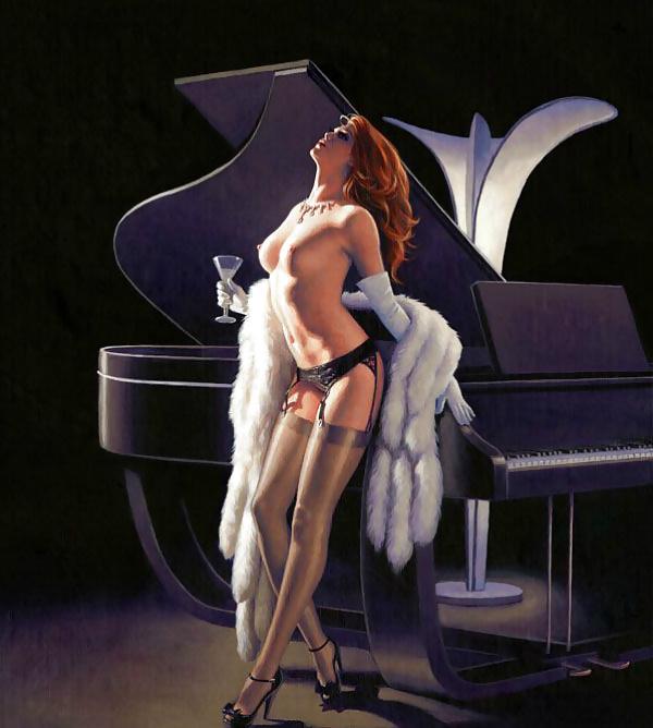 14P Pin up art
