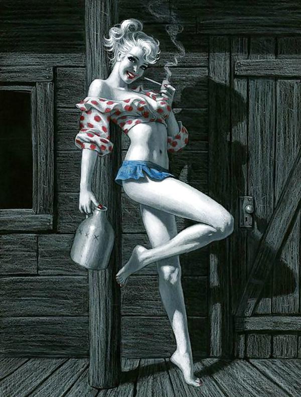 14P Pin up art