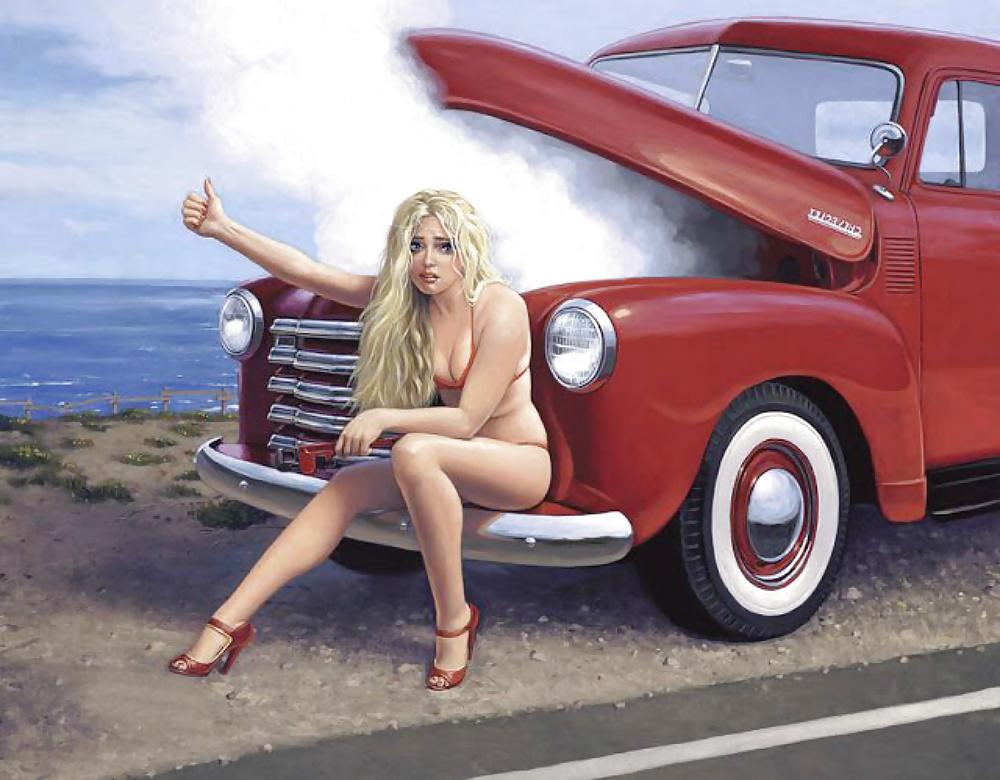 14P Pin up art