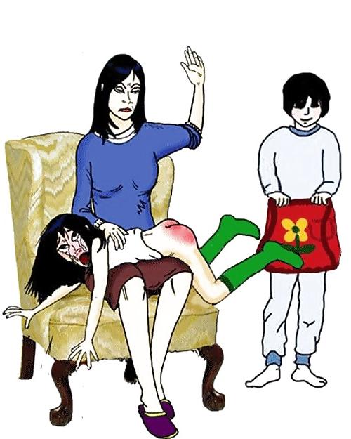 19P Mom spanks hard (Art Mix)
