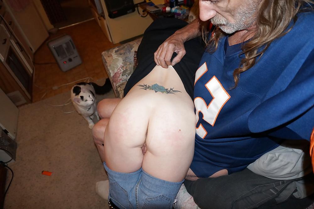 25P Nasty Slut Spanked