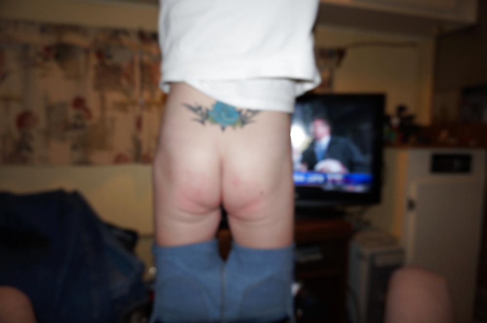 25P Nasty Slut Spanked