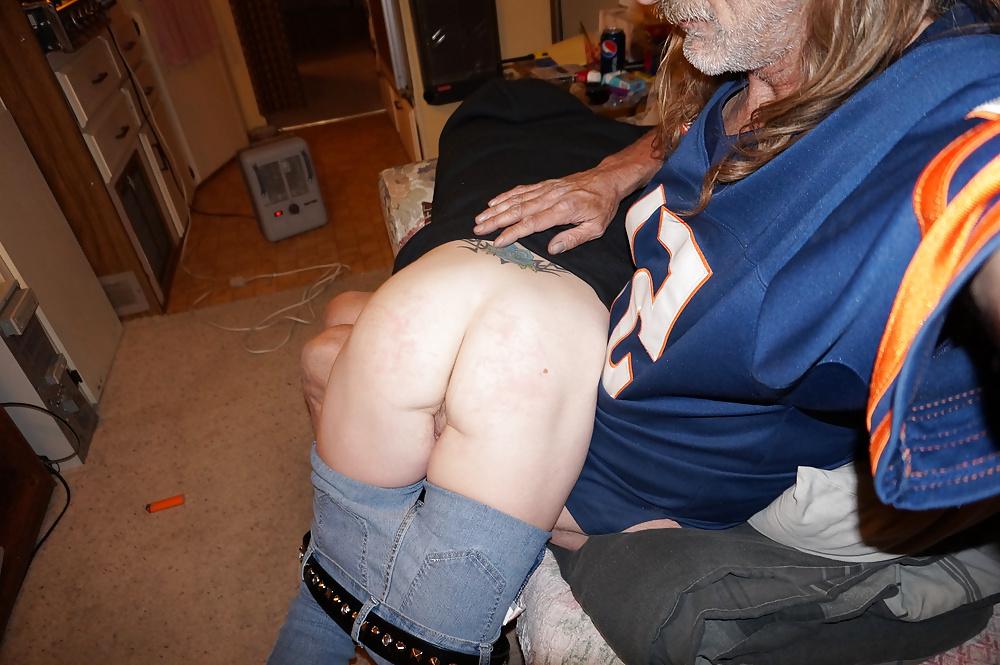 25P Nasty Slut Spanked